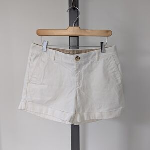 Banana Republic White Bermudas Classic Lightweight